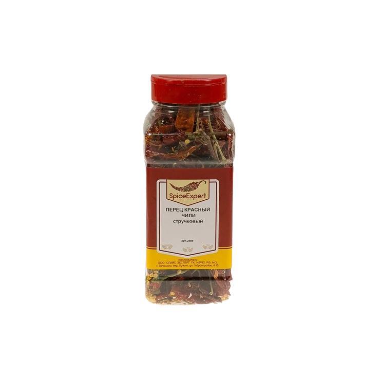 Перец SpicExpert красный чили в стручках 100 гр., банка