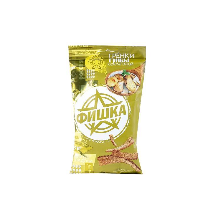 Гренки Фишка грибы со сметаной 120 гр., флоу-пак