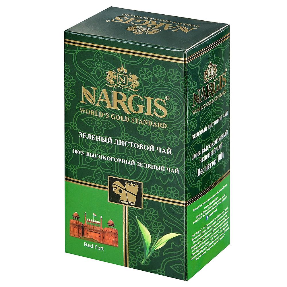 Чай Nargis зеленый листовой, 100 гр., картон