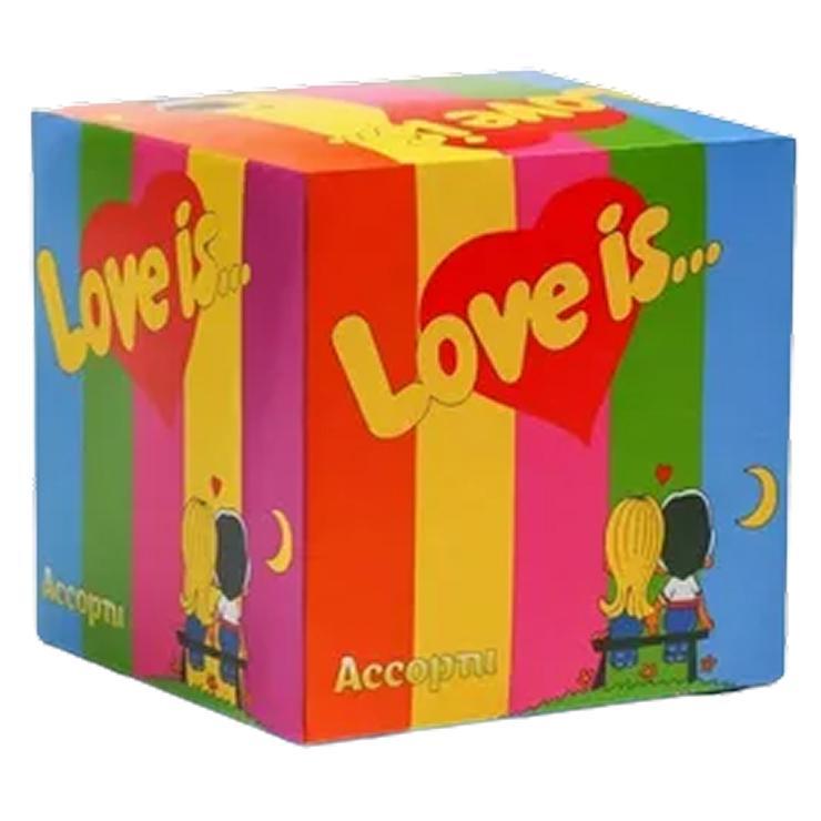 Жевательная резинка Love is Микс вкусов 4,2 гр., обертка