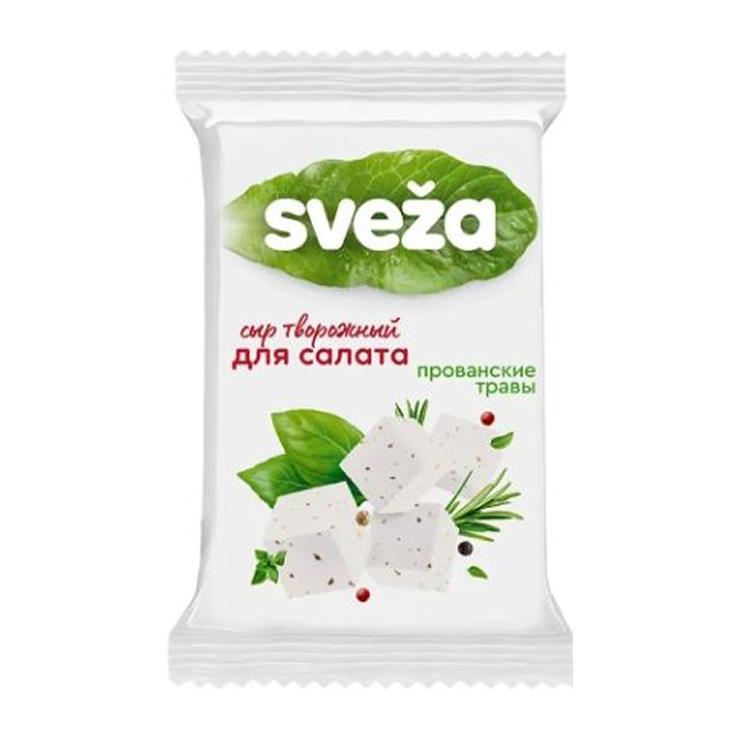 Сыр творожный Савушкин Sveza для салата прованские травы 50% 250 гр., флоу-пак