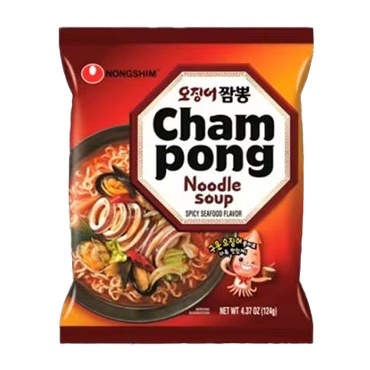 Лапша быстрого приготовления Nongshim Champong Noodle пряно острая морепродукты 124 гр., флоу-пак