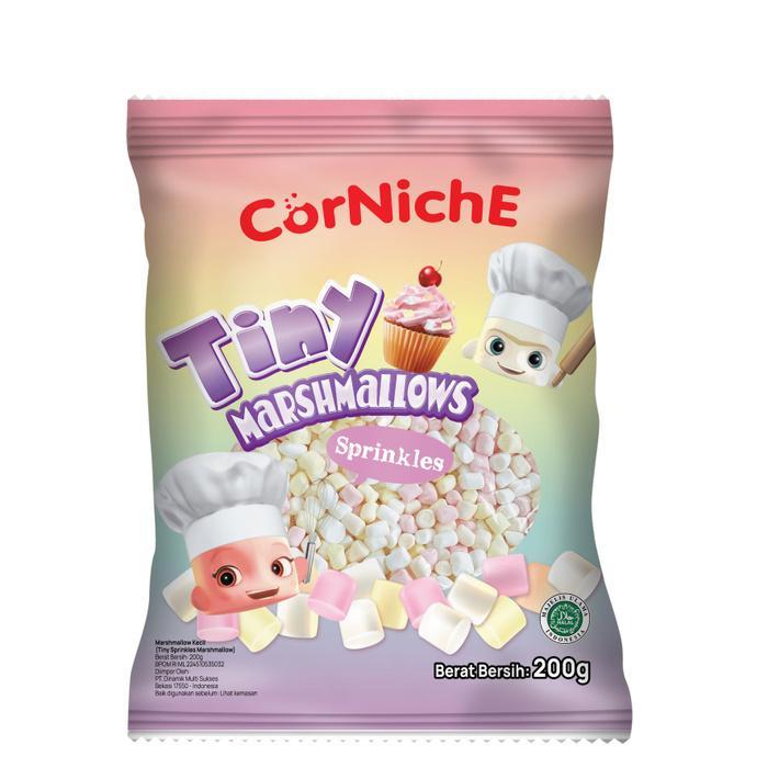 Зефир маршмеллоу CorNichE Tiny Sprinkles 200 гр., флоу-пак