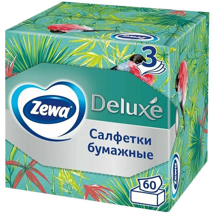 Салфетки бумажные Zewa Deluxe Aroma Collection 3-х слойные 60 шт., картон
