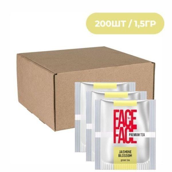 Чай зеленый Face to Face Jasmine Blossom 200 пак. 300 гр., картон