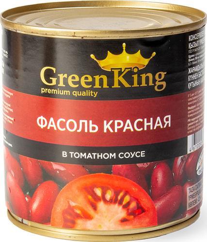 Фасоль красная Green King в томатном соусе 400 гр., ж/б