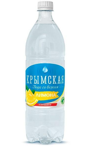 Вода газированная Крым Крымская лимон 1 л., ПЭТ