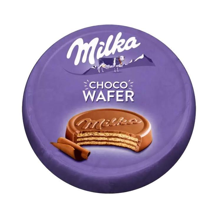 Вафли Milka Choco Wafer с какао в молочном шоколаде 30 гр., обертка