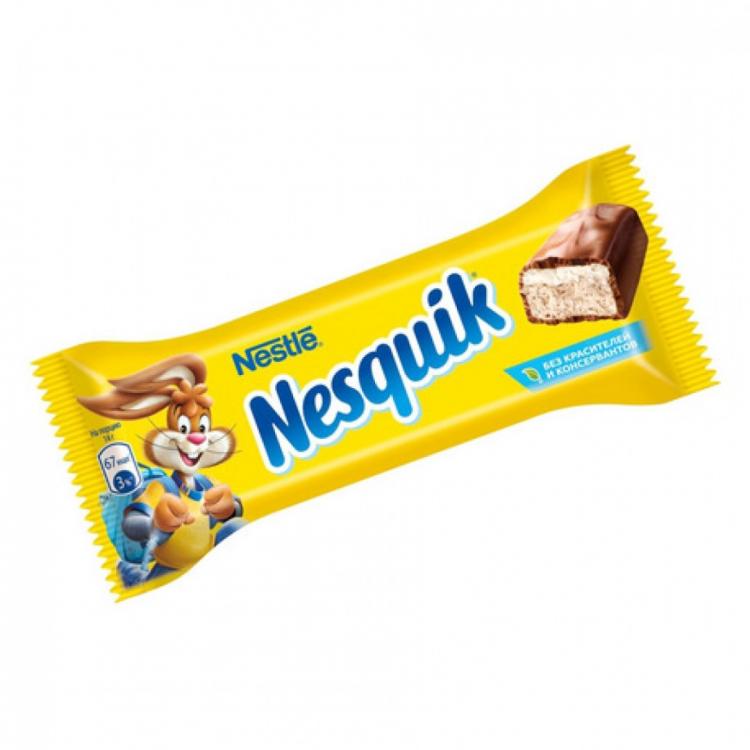 Вафли Nesquik в молочном шоколаде 18 гр., флоу-пак