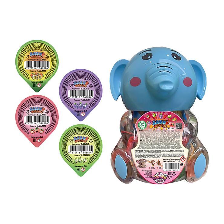 Десерт желейный Fun Candy Lab Дави желе! Слон 15 гр., пластик