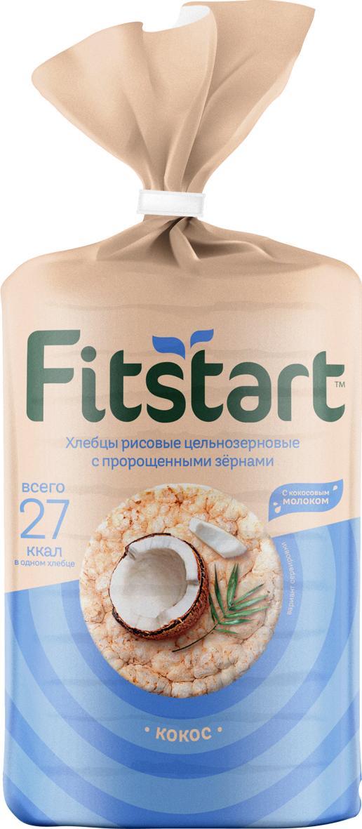 Хлебцы Fitstart рисовые кокос 100 гр., пакет