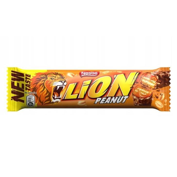 Шоколадный батончик Lion с арахисом 40 гр., флоу-пак