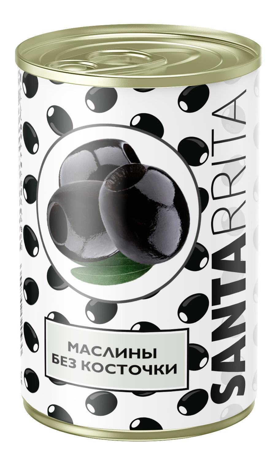 Маслины SANTARRITA без косточки 280 гр., ж/б