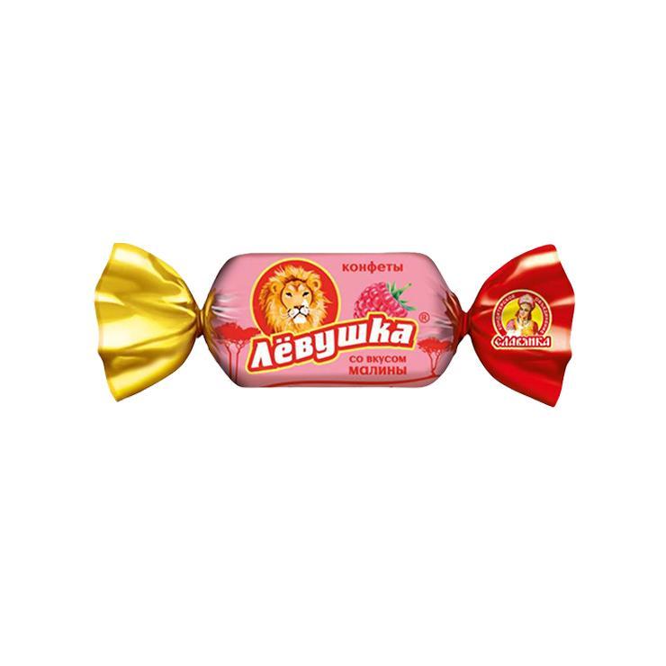 Конфеты Славянка Левушка со вкусом малины 1 кг., пакет
