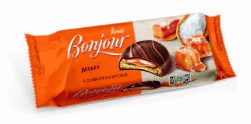Десерт Bonjour соленая карамель 220 гр., флоу-пак