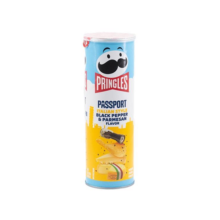 Чипсы Pringles Black Pepper Parmesan Cheese 110 гр., туба