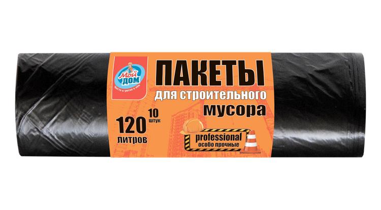 Пакеты Мой Дом, для мусора premium 120 л., 70 гр., обертка фольга/бумага