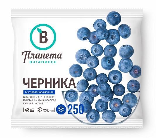 Черника Планета Витаминов 250 гр., флоу-пак