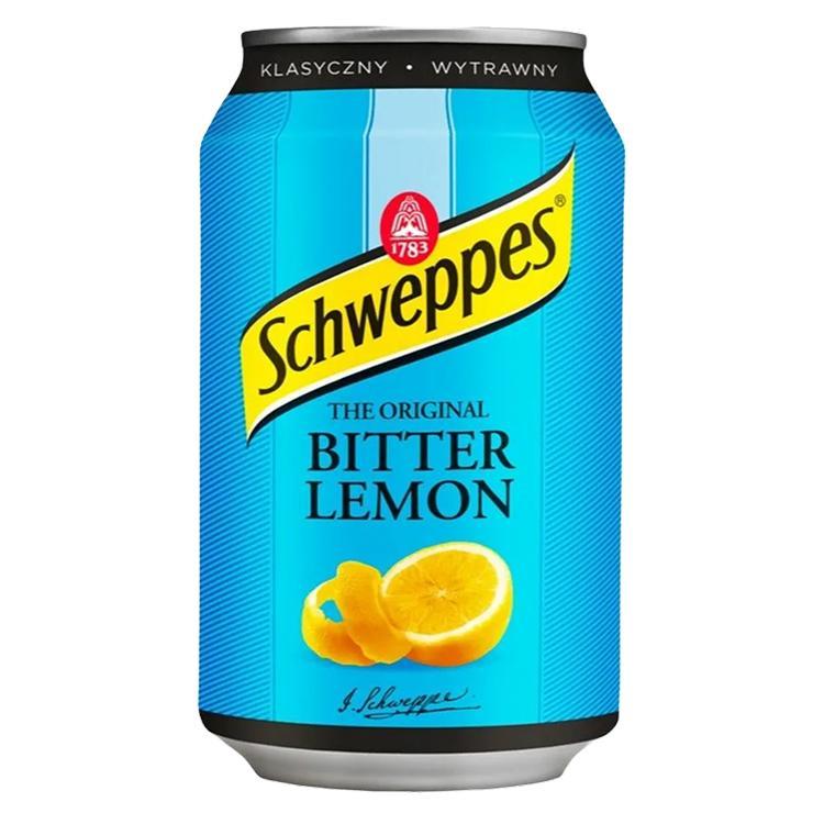 Напиток газированный Schweppes Bitter Lemon Польша 330 мл., ж/б