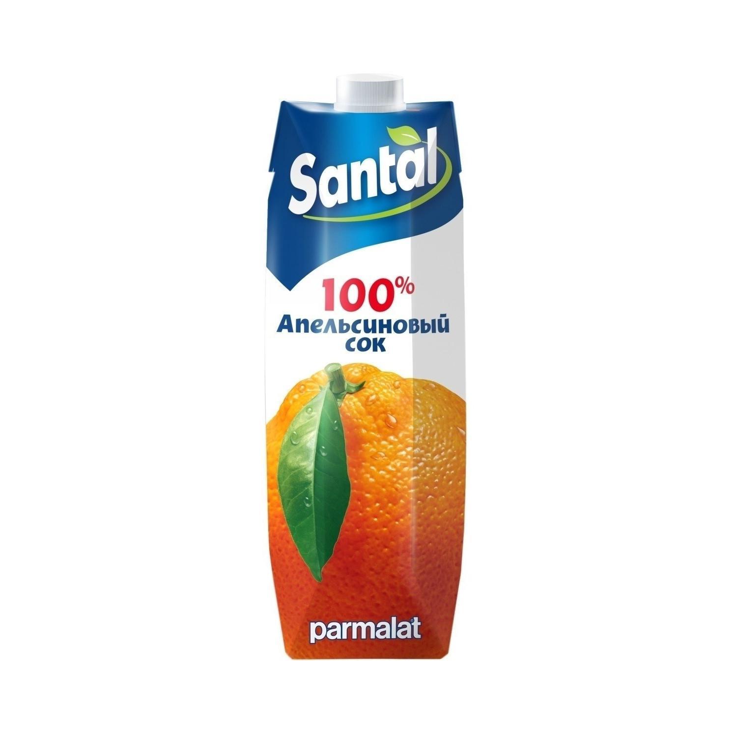 Сок  Santal апельсиновый, 1 л., тетра-пак