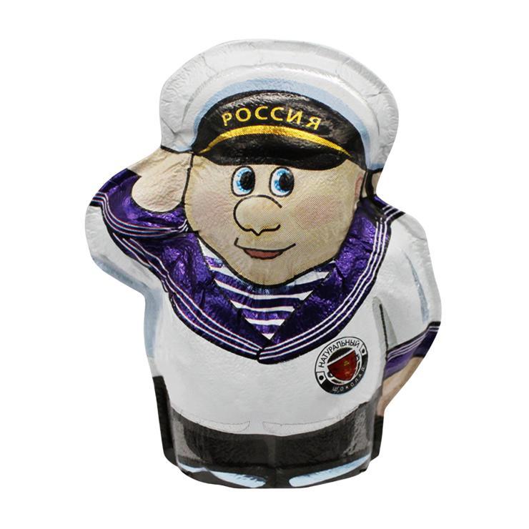 Шоколад фигурный Золотое правило Матрос 35 гр., обертка