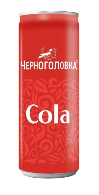 Напиток газированный Черноголовка кола 330 мл., ж/б