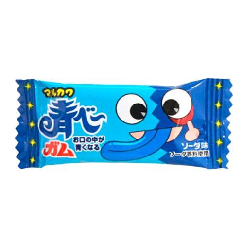 Жевательная резинка Marukawa Aobe синяя 4 гр., флоу-пак