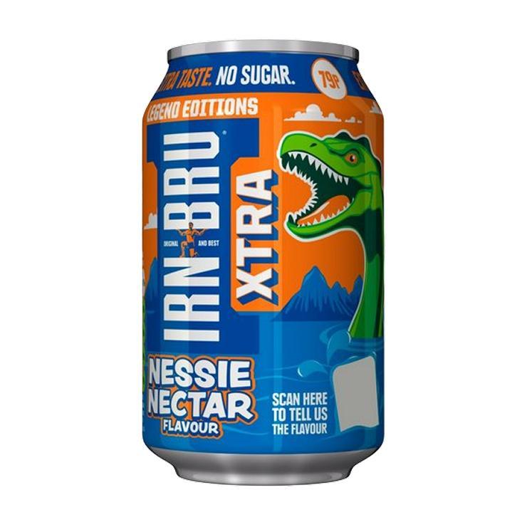 Напиток газированный Irn Bru xtra nessie nectar flavour 330 мл., ж/б