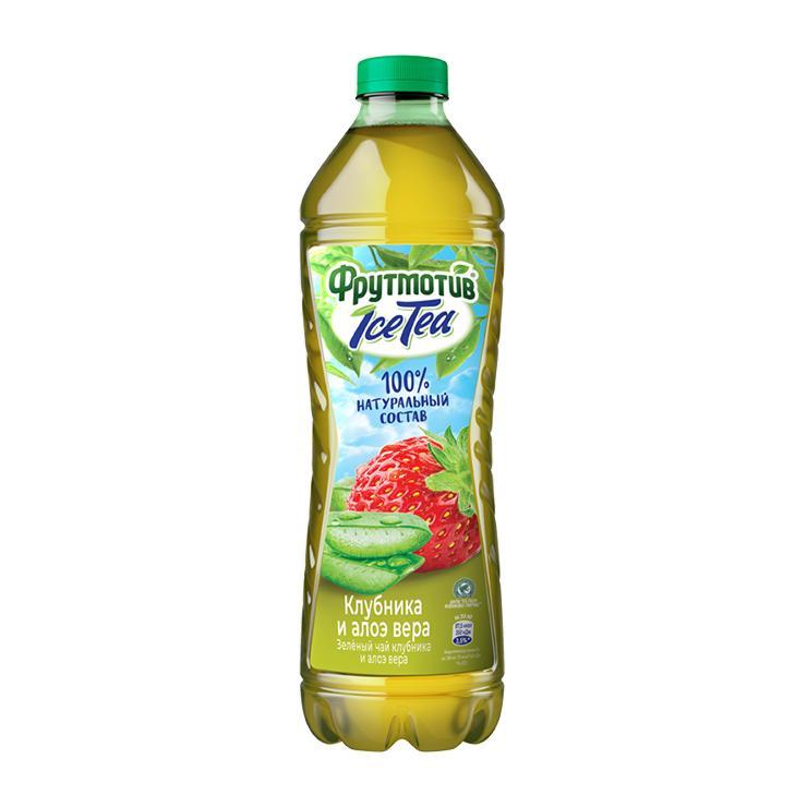 Чай холодный Ice Tea зеленый клубника алоэ 500 мл., ПЭТ