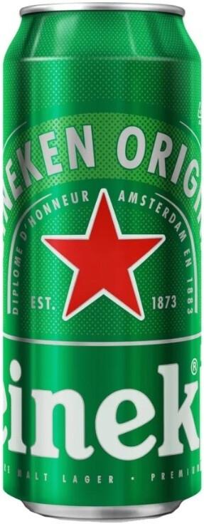 Пиво Heineken оригинал светлое, 500 мл., ж/б