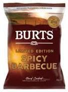 Чипсы картофельные Burts Spicy Barbecue Chips Великобритания 150 гр., флоу-пак