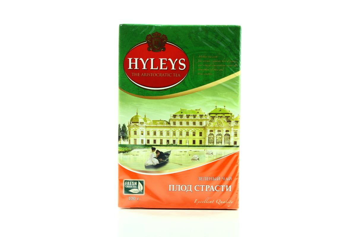 Чай Hyleys Плод страсти зеленый листовой, 100 гр., картон