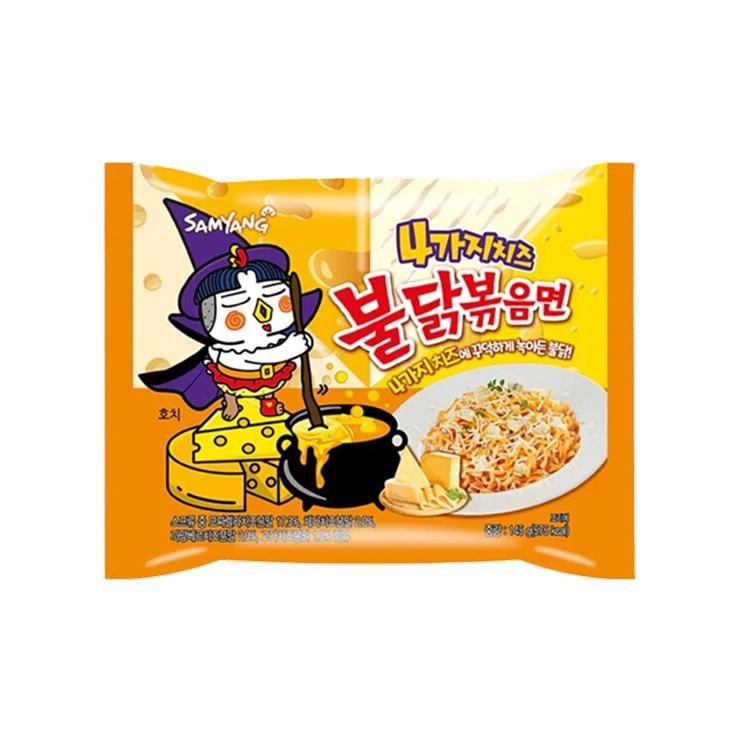 Лапша быстрого приготовления Samyang Hot Chicken Flavor Ramen Cheese острая курица и сыр 145 гр., флоу-пак