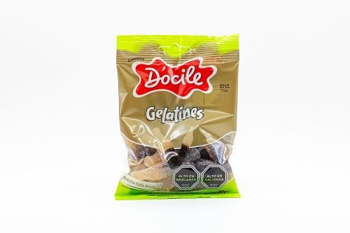 Мармелад жевательный  DOCILE GELATINES Sour Cola Bottle (Кислая Бутылочка Колы)  80 гр., ПЭТ