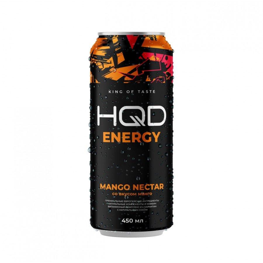 Напиток энергетический HQD Energy Mango nectarin Манго 450 мл., ж/б