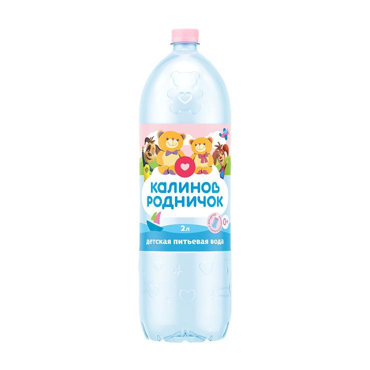 Вода питьевая детская Калинов родничок Барбоскины 2 л., ПЭТ