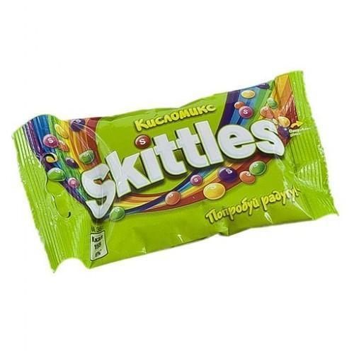 Драже, зеленые, кисломикс, Skittles, 38 гр., флоу-пак купить оптом по ...