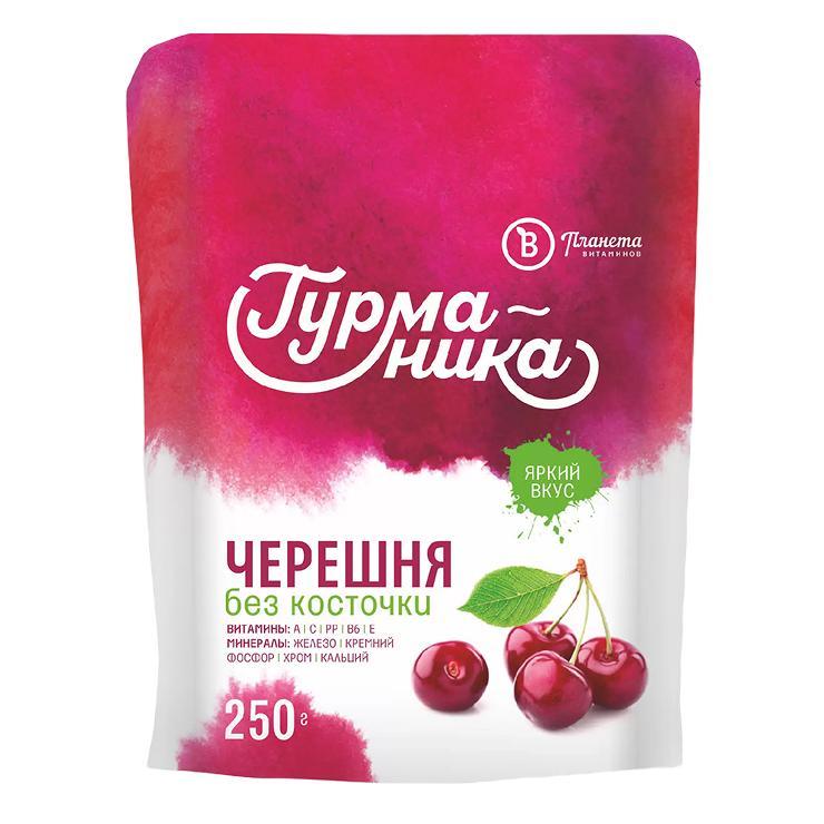 Черешня Планета Витаминов без косточки быстрозамороженная, 250 гр., дой-пак