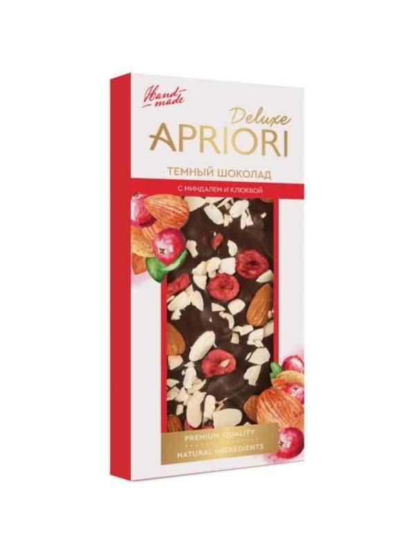 Шоколад Apriori Deluxe горький с миндалем и клюквой 85 гр., картон