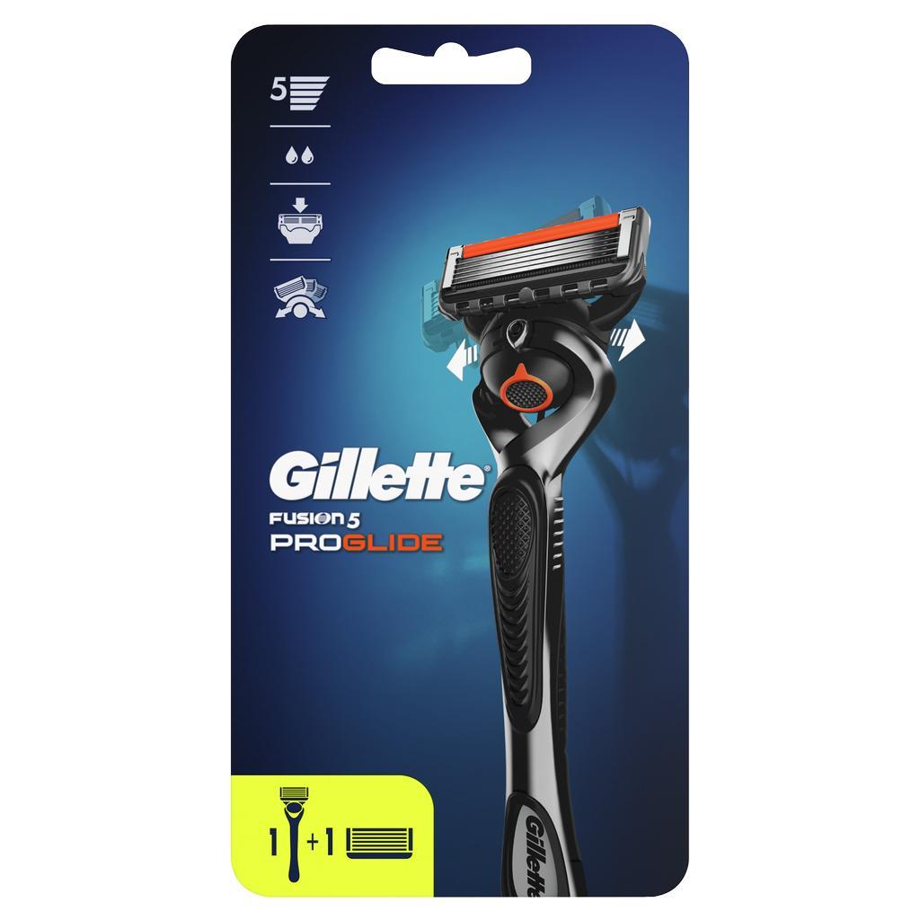 Бритвенный станок Gillette Fusion Proglide с технологией FlexBall с 2 сменными кассетами