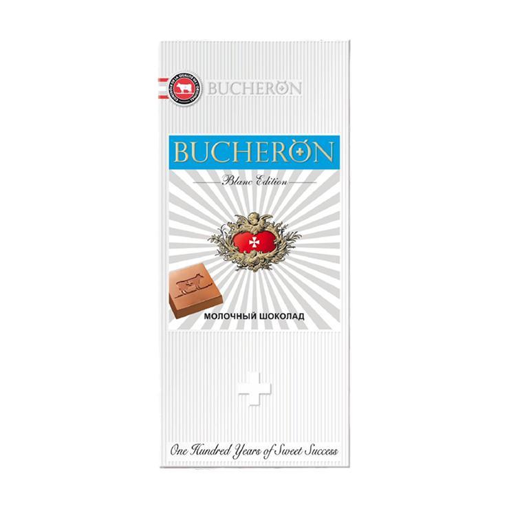 Шоколад Bucheron Blanc Edition молочный абрикос и арахис 85 гр., картон