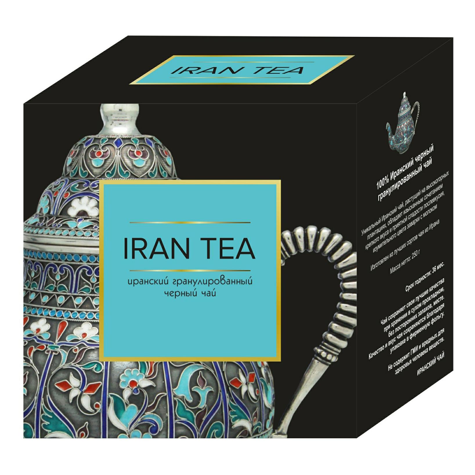 Чай черный Iran Tea классический гранулированный 250 гр., картон