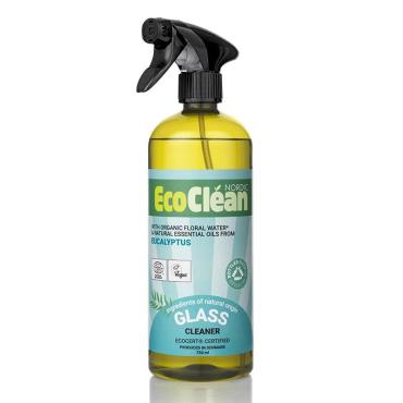 Спрей для очистки стеклянных и зеркальных поверхностей грейпфрут Eco Clean, 750 мл, пластиковый флакон с дозатором