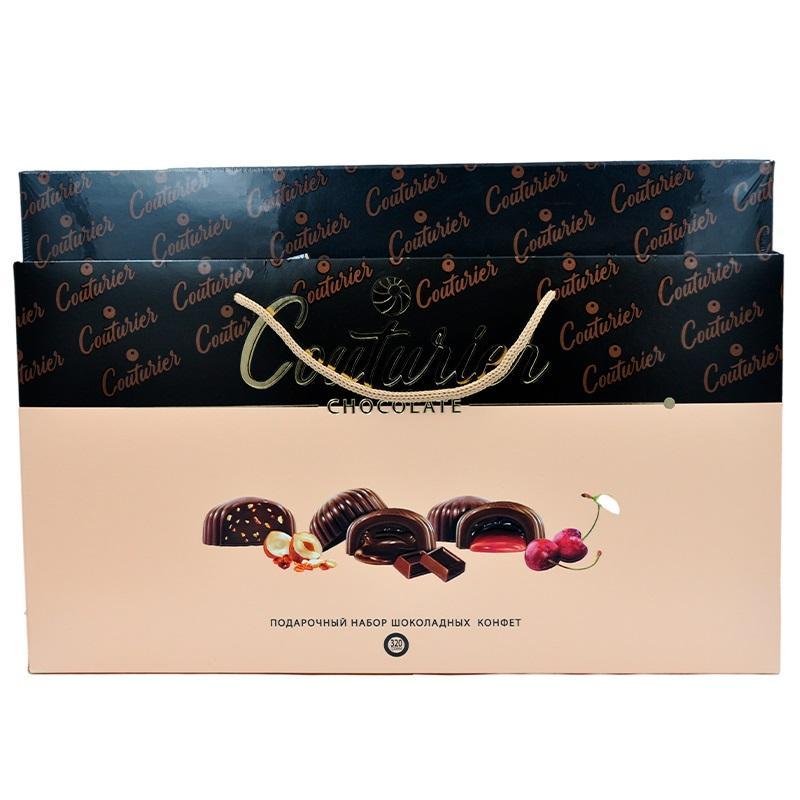 Набор конфет Couturier Двойная Бежевая подарочный 320 гр., картон