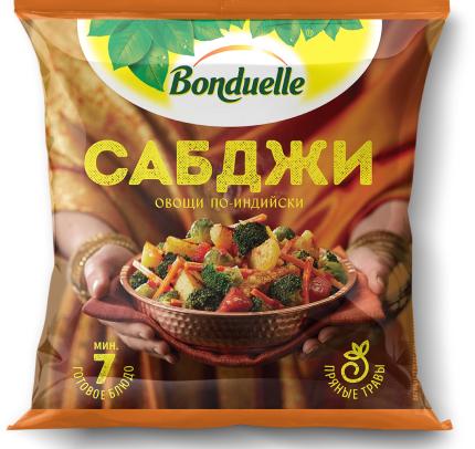 Смесь овощная Бондюэль Сабджи по-индийски 400 гр., флоу-пак