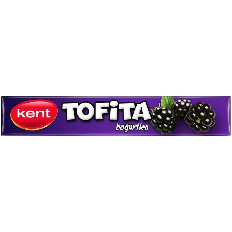 Конфета жевательная Tofita чёрная смородина 47 гр., обертка
