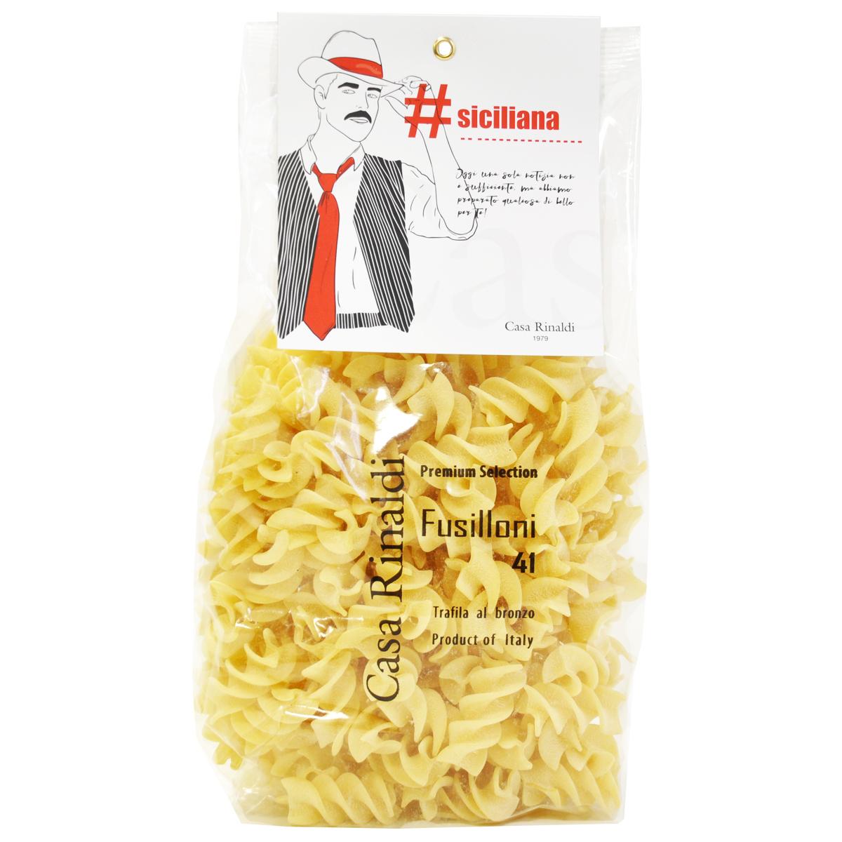 Паста Фузиллони, Сasa Rinaldi Premium, 500 гр., пластиковый пакет