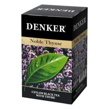 Чай чёрный с чабрецом 20 пакетиков Denker Noble Thyme, 40 гр., картонная коробка