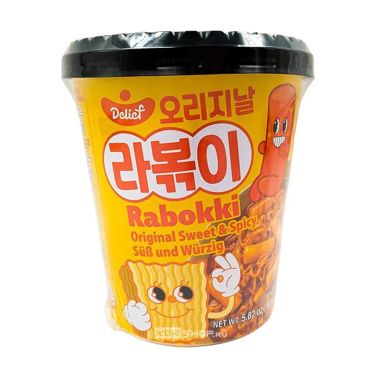Рисовые палочки Delief Rabokki spicy flavor 165 гр., стакан