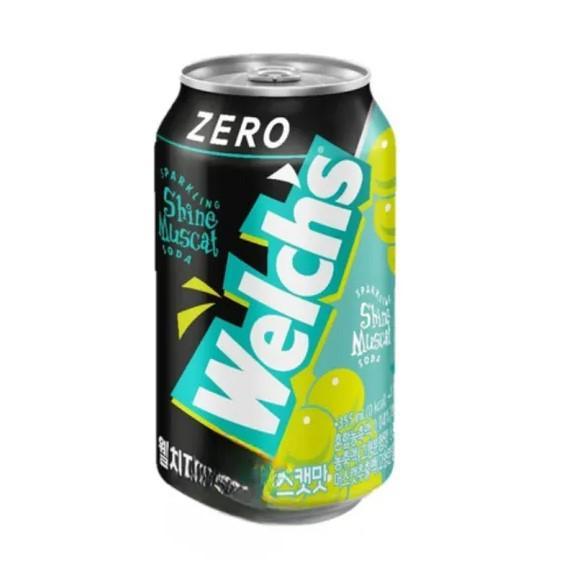 Напиток газированный Welchs Zero Shine Muscat Южная Корея 355 мл., ж/б